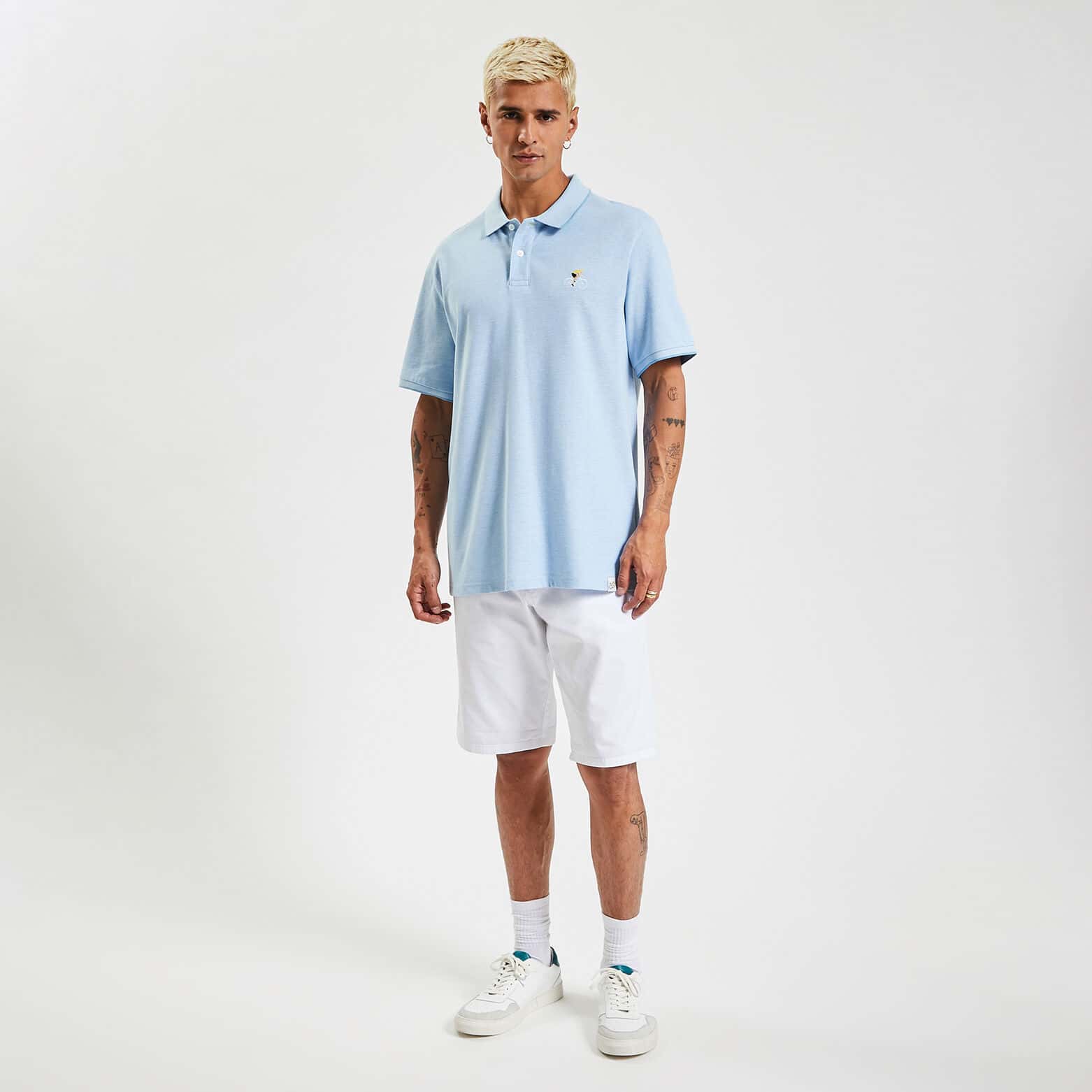 Polo manches courtes licence Tour de France Bleu