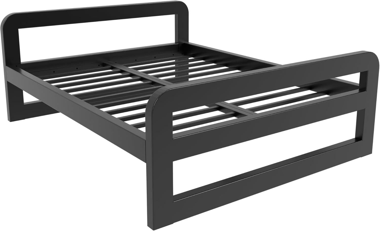 Massives Bettgestell – Metall Bettrahmen bis 1000 kg belastbar, Robuster Metallrost ohne Quietschen, Viel Stauraum, Schnelle Montage