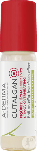 A-Derma Cutalgan Roll-On Effet Frais Ultra-Calmant Piqûres Échauffements 10ml