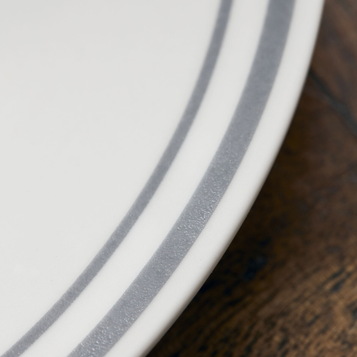 Nicolas Vahé - Tallerken - Middag - Bistro - Grå - Ø 27 CM - 4 Stk
