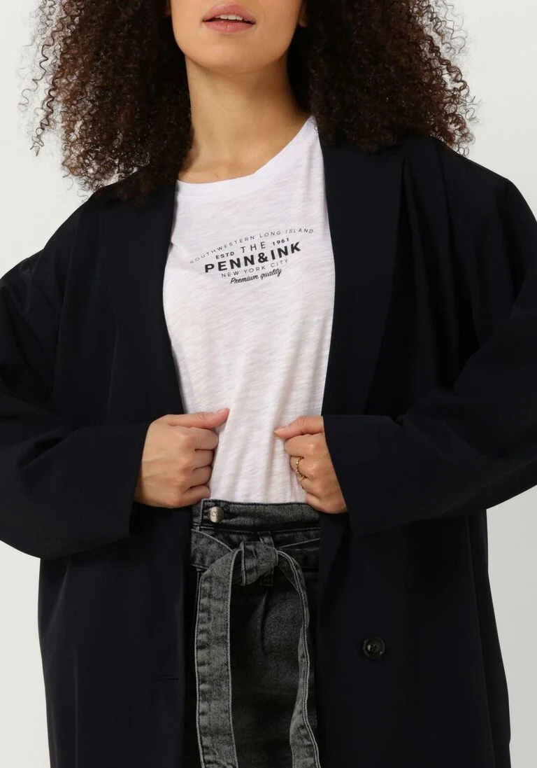PENN & INK donkerblauwe penn & ink mantel s23n139