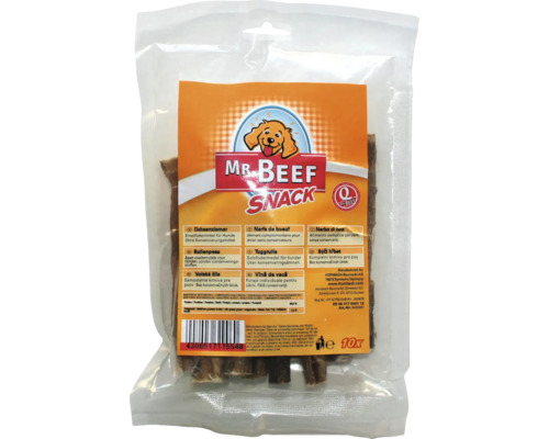 Hondensnack MR. BEEF bully sticks 12 cm 10 stuks. Kauwartikel