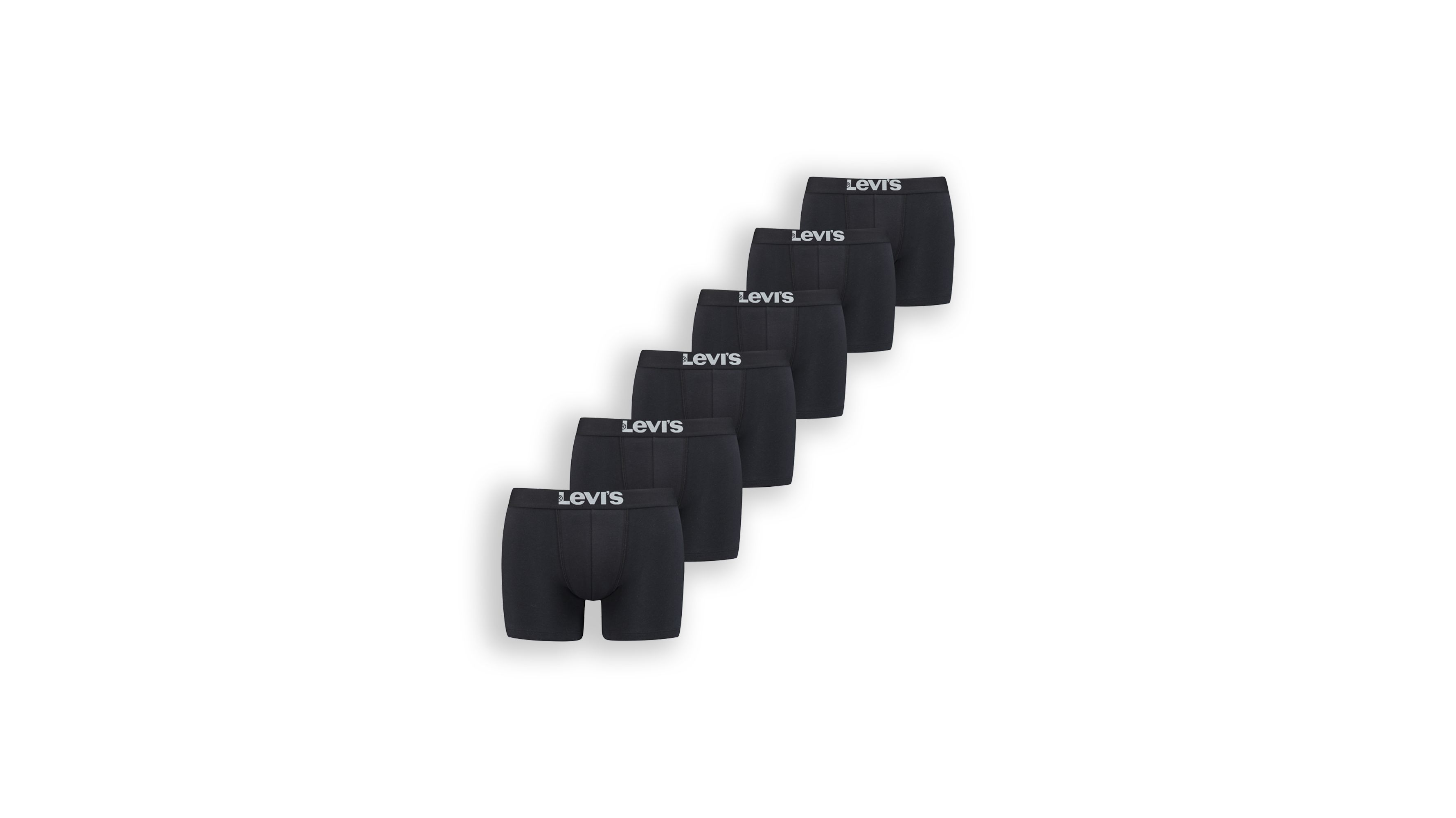 Caleçon Levi's® uni basique - Lot de 6 - Black - Noir