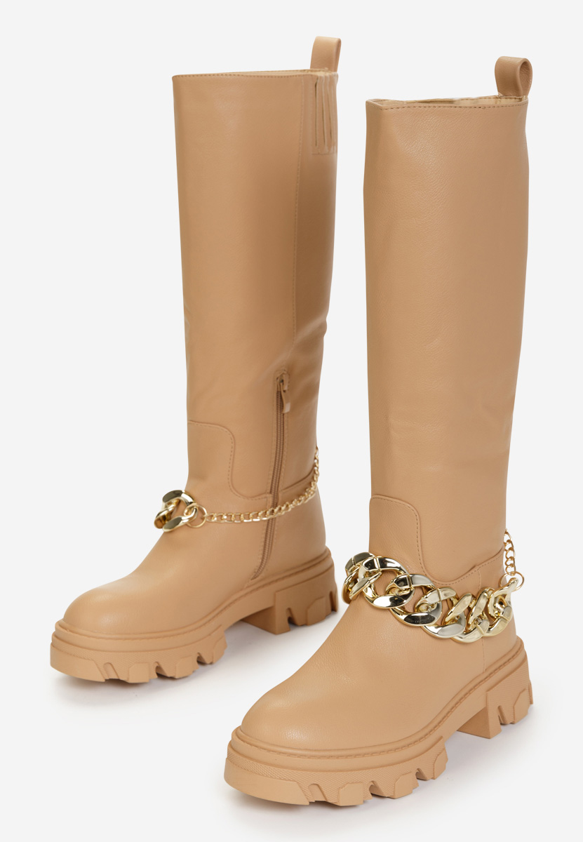 Bottes femme brunes Aliana