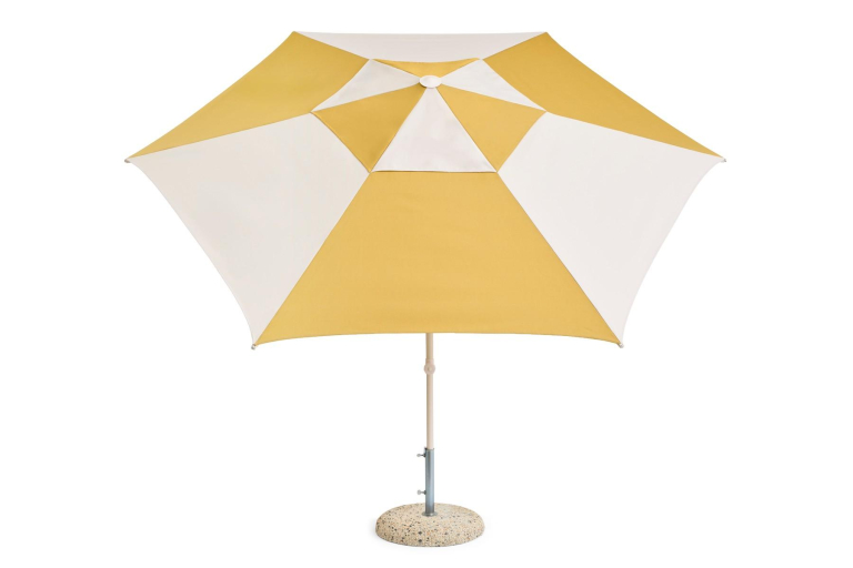 Hay Terrazza parasol zeshoek groen en donkergroen