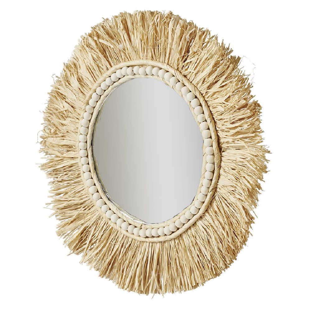 Miroir rond raphia Ø50cm