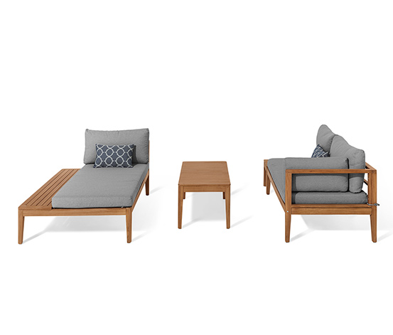 Teak-Lounge-Ecke