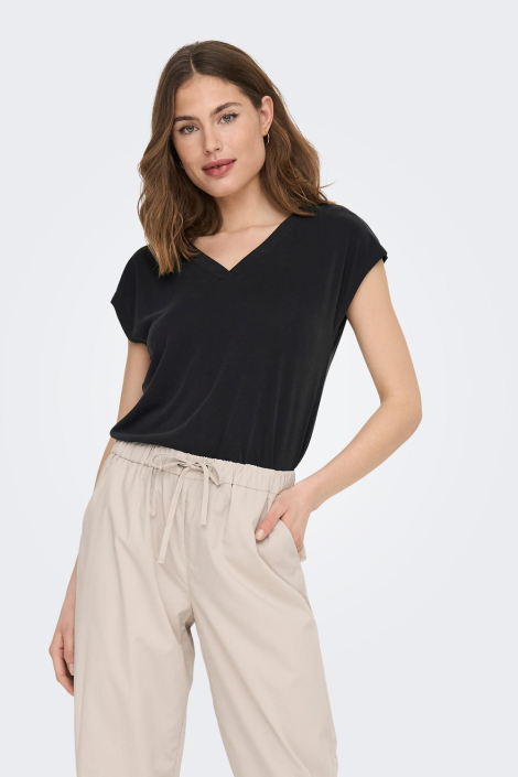 Only zwarte dames t-shirt
