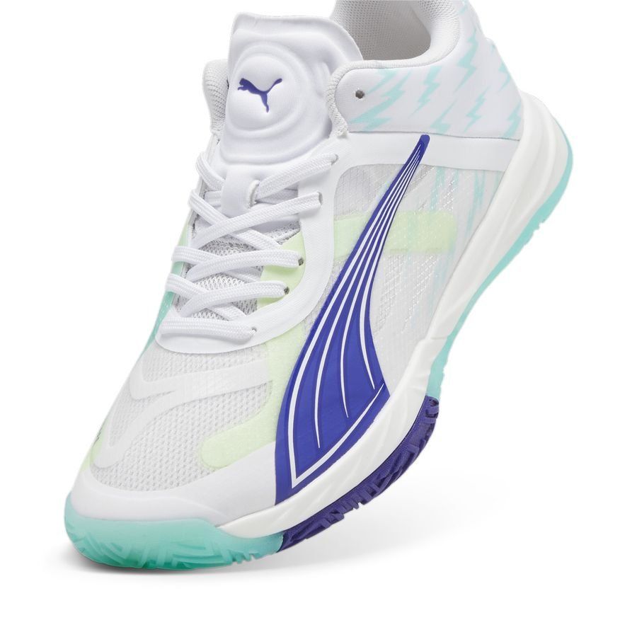 PUMA Chaussures d'entraînement Accelerate Nitro SQD W  - Blanc/Bleu/Fizzy Apple Femme