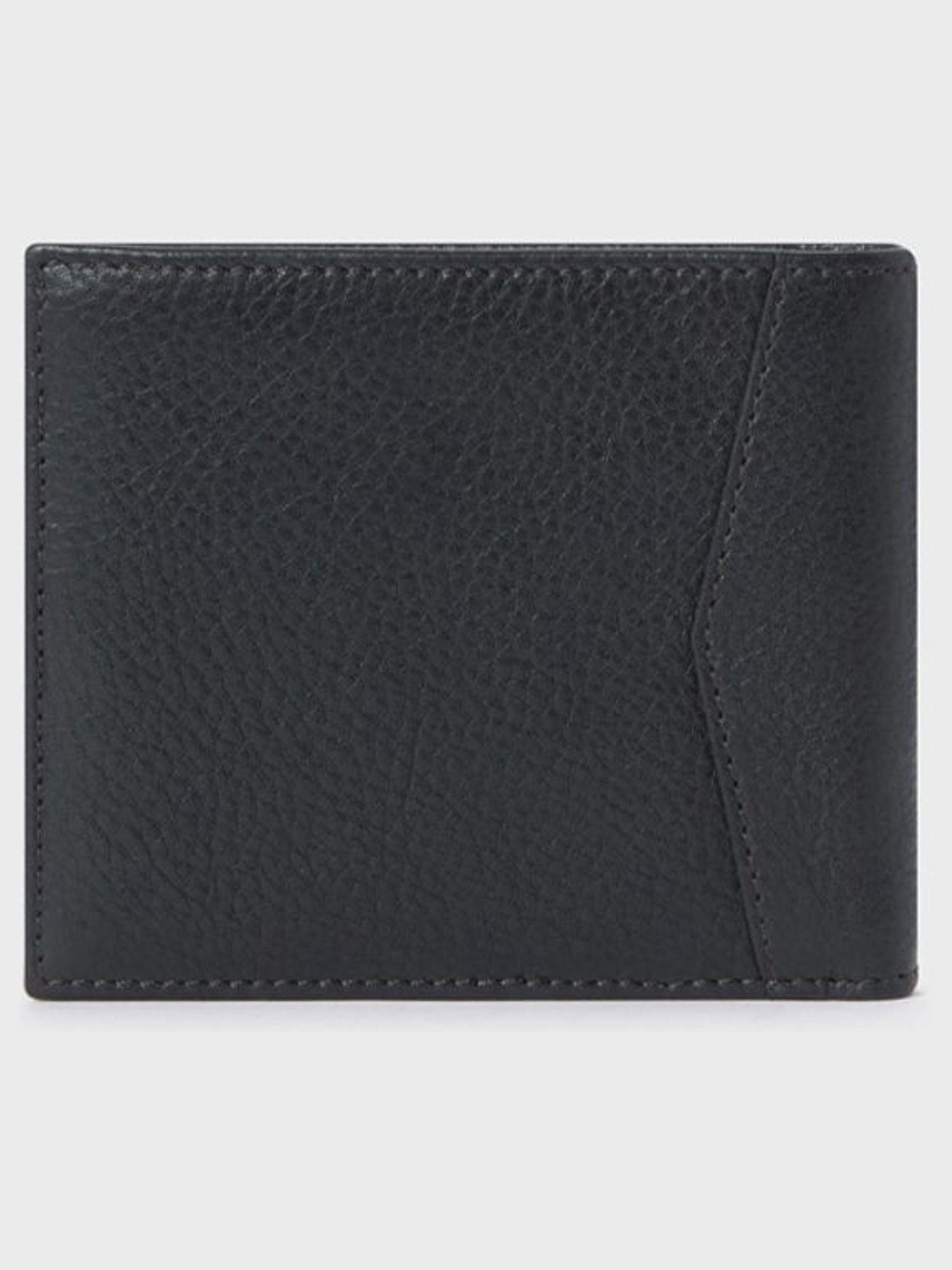 Zwart - Osprey London The Compass leren muntenportemonnee