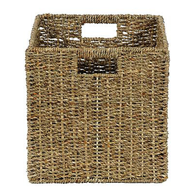 Boîte de rangement carrée en jonc de mer Mixxit