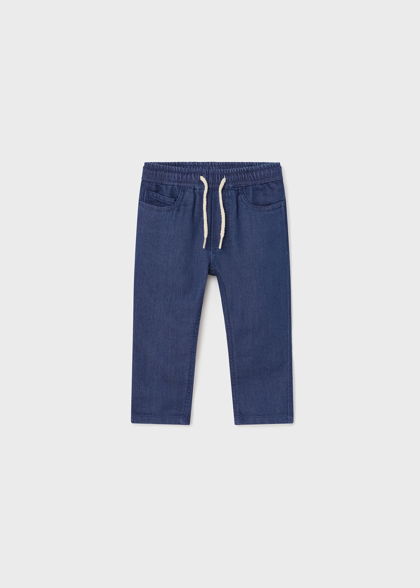 calça jeans infantil de algodão com modelagem regular