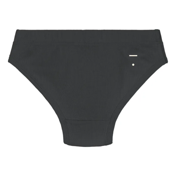 Gray Label Lot 2 Culottes Coton Bio - Capsule Homewear  | Noir