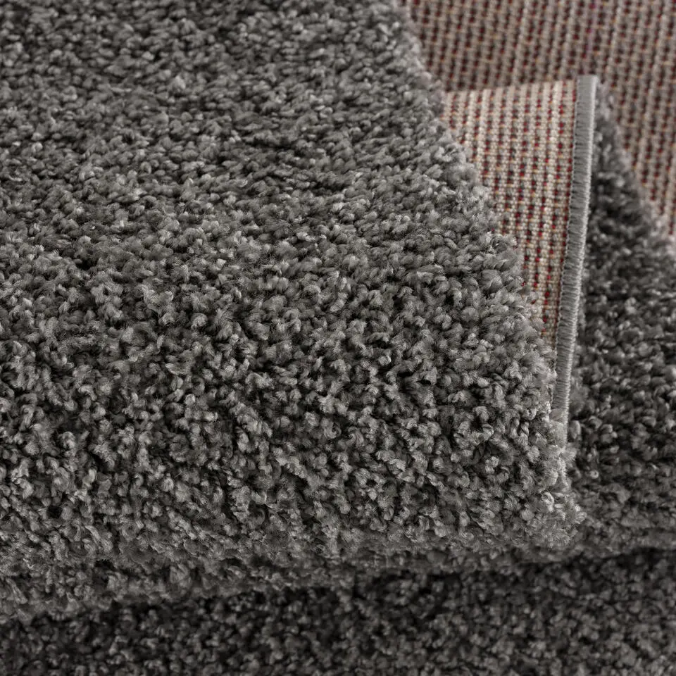 Loca Shaggy Vloerkleed Grijs Hoogpolig - 300x400 CM