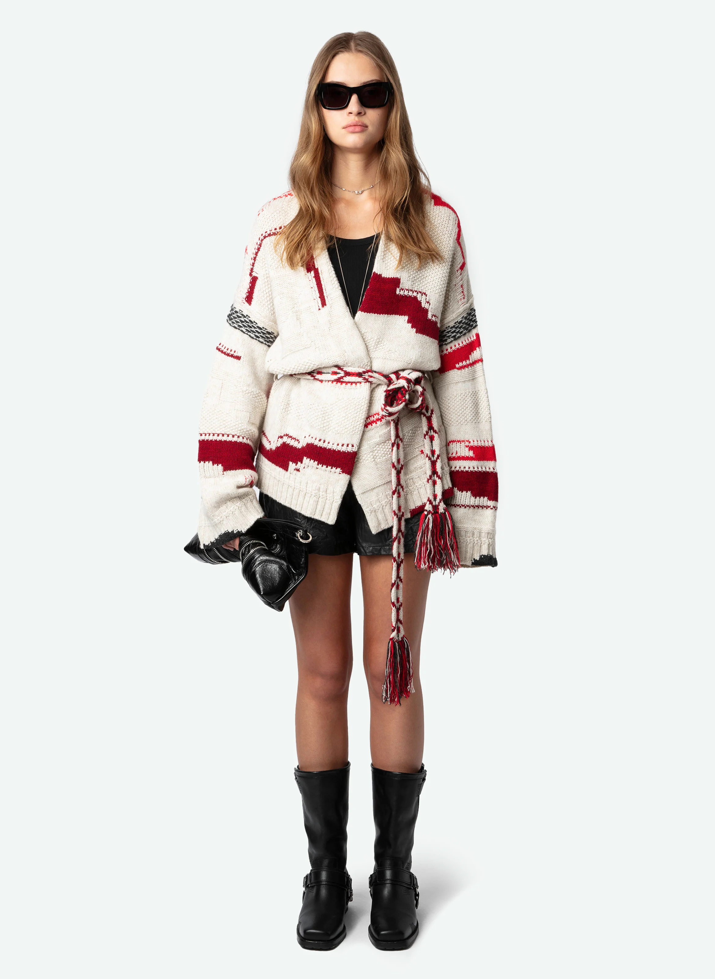 ASPEN -Gilet en laine mérinos et cachemire | Beige