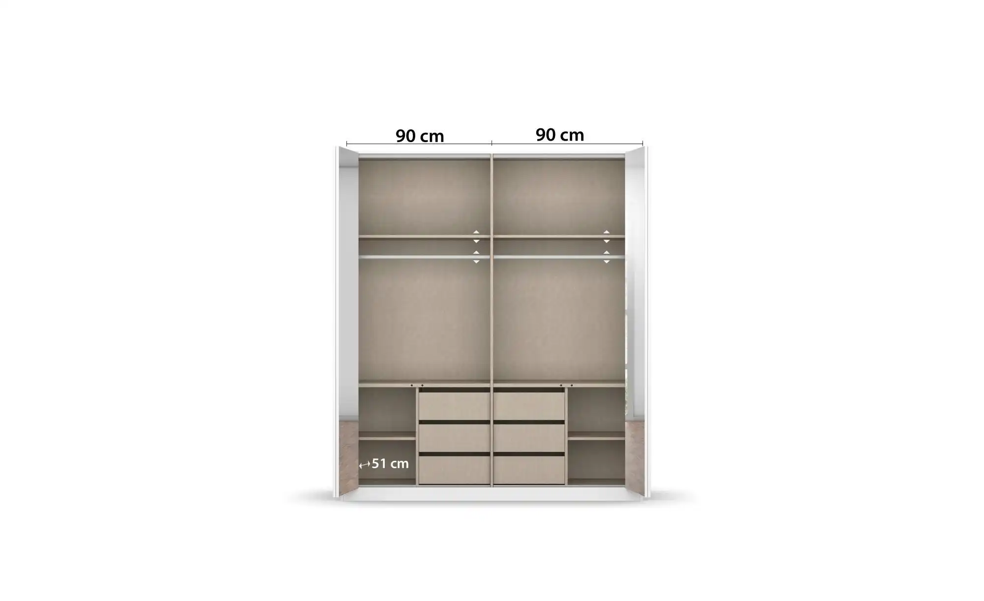 Falttürenschrank Wincanton