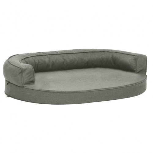 Colchão ergonômico cinza para cães Vidaxl