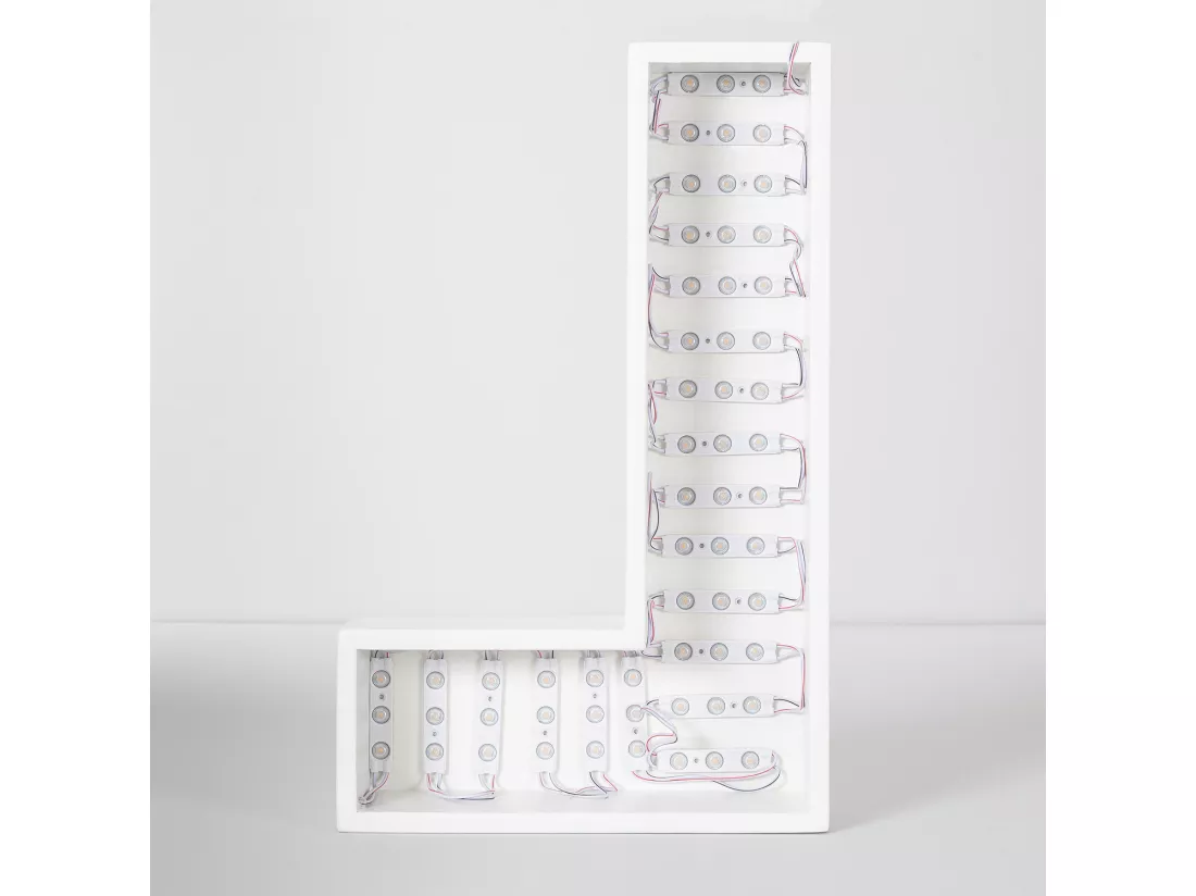 Module LED 20 Pièces 24W IP65 24V DC pour Enseignes Publicitaires 2.5m 5000K Blanc froid