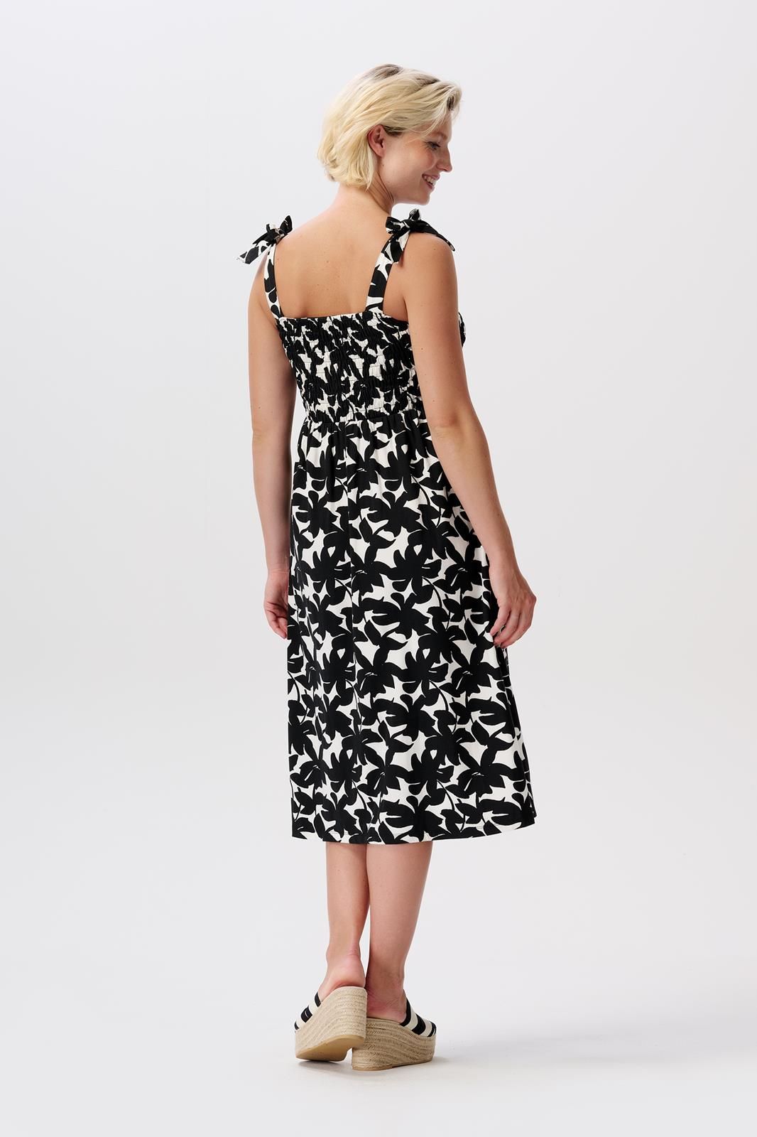 Noppies Maternity Jurk Nia - Black Big Flower