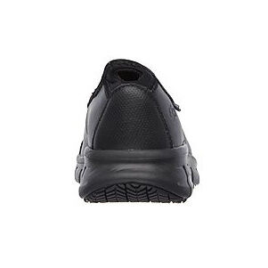 SKECHERS Schlupfschuh aus Leder schwarz