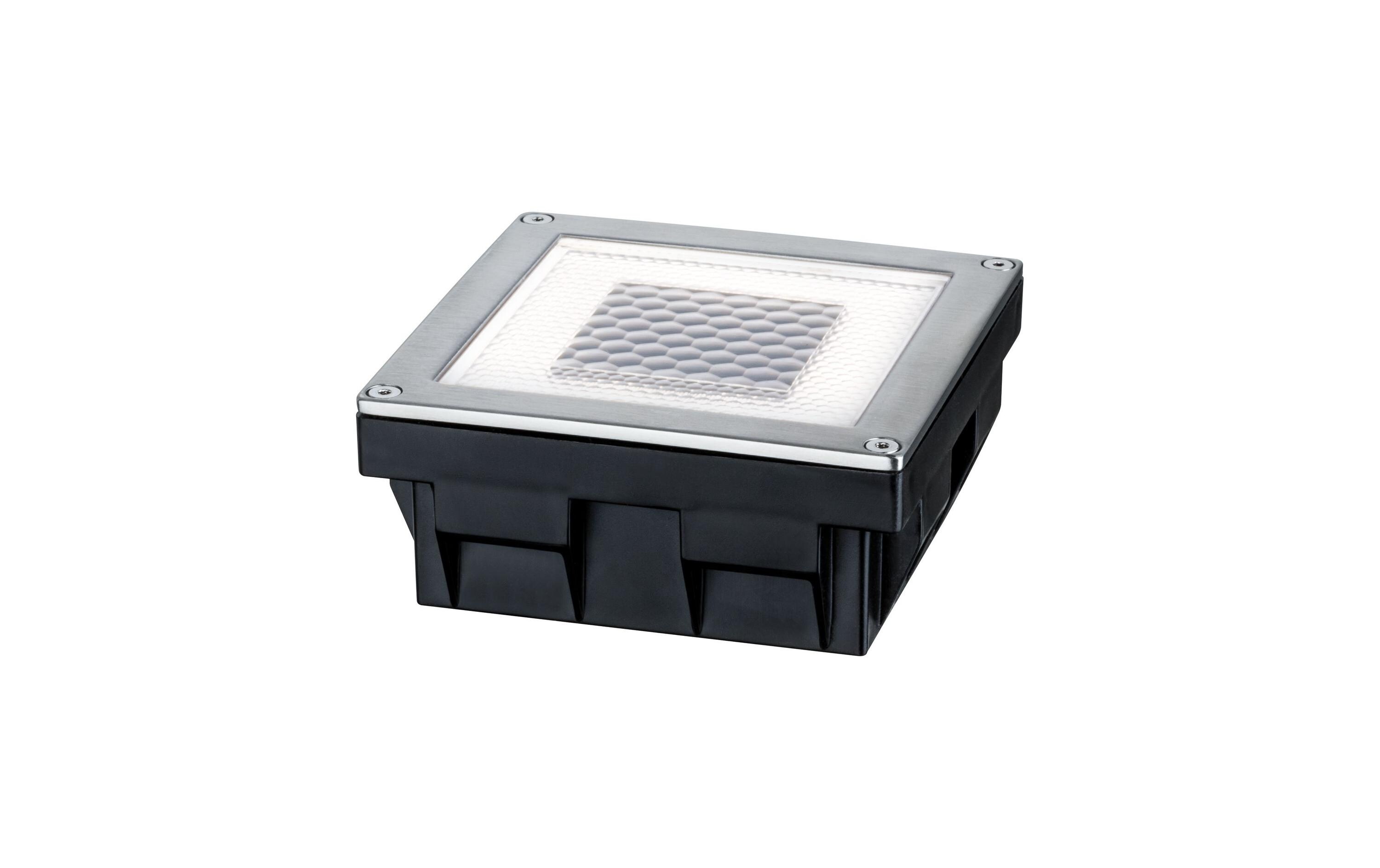 Wegeleuchte LED Solar Cube, 0.24W, 2700K, EdelstahlLED Bodeneinbauleuchte