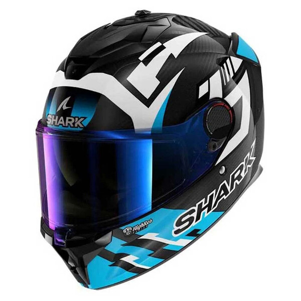 Shark - Casque Spartan GT Pro Replica Zarco Track Racer Carbon Bleu / Blanc / Carbone / Brillant