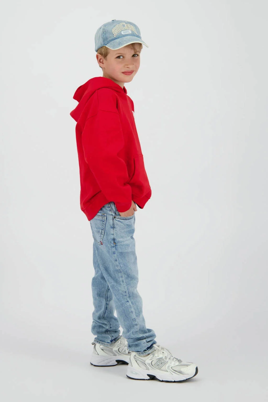 Vingino straight leg jeans light blue denim