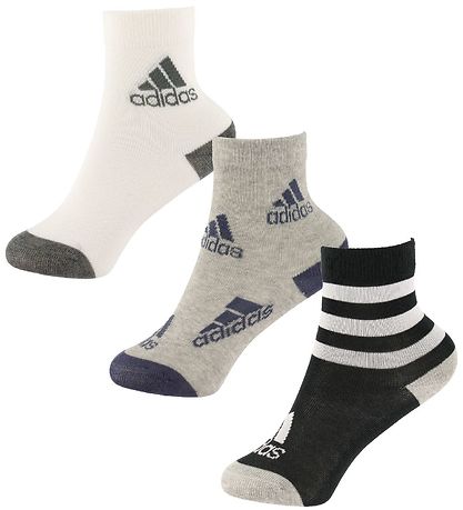 adidas Performance Strømper - LK SOCKS 3PP - Gr?/Sort/Hvid