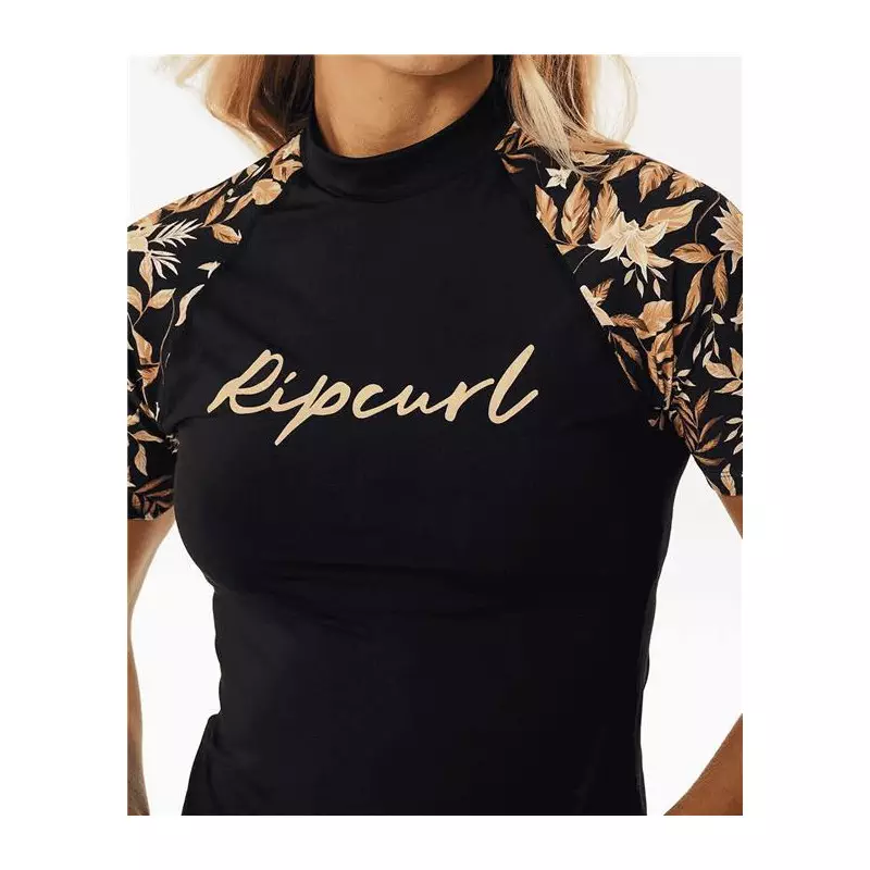 Lycra femme RIPCURL La Isla Upf Ss Black