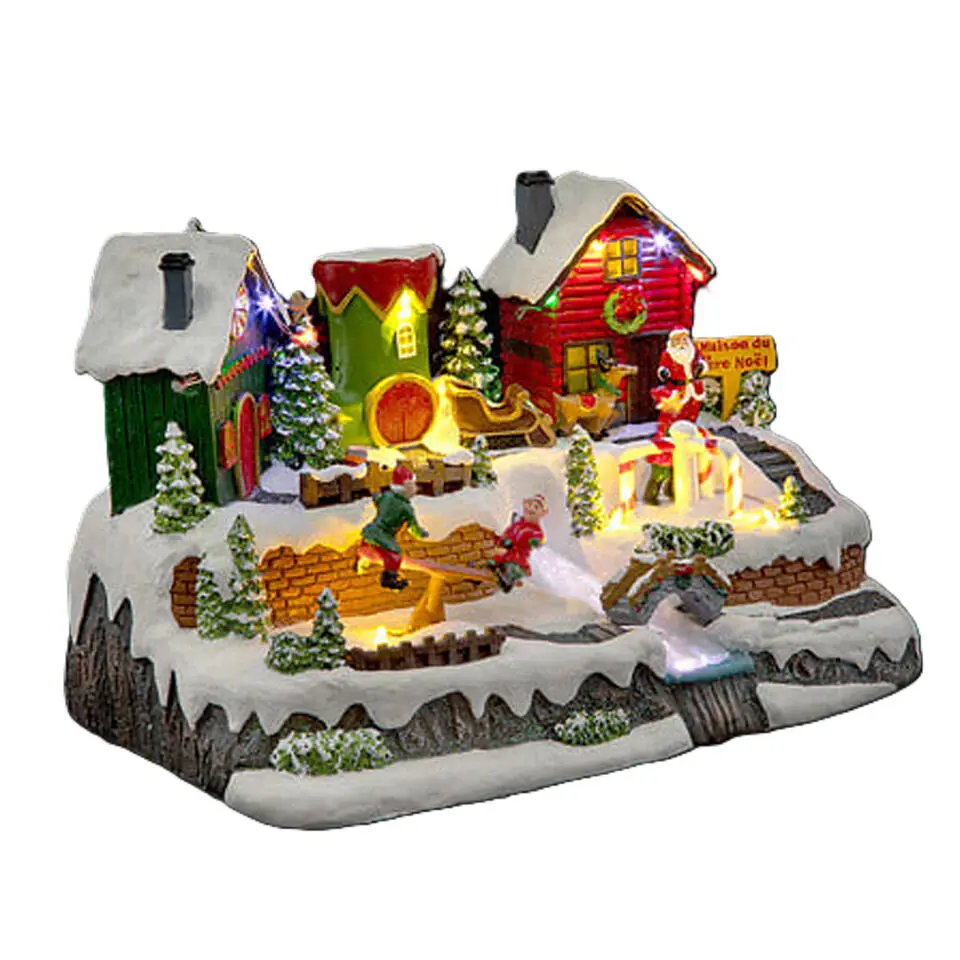 Feeric Lights & Christmas Kerstdorp - elven dorp - led - 20,5 cm