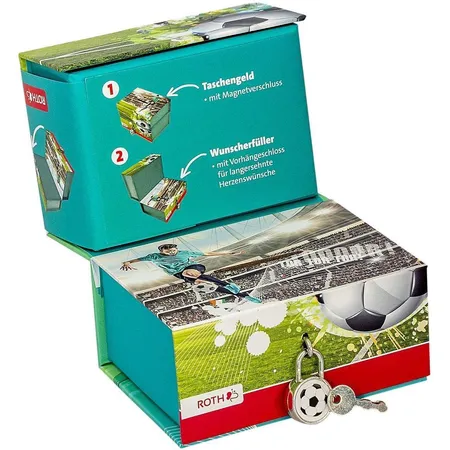 Roth Spardose Fußballstar, 2 Boxen 2 Fächer