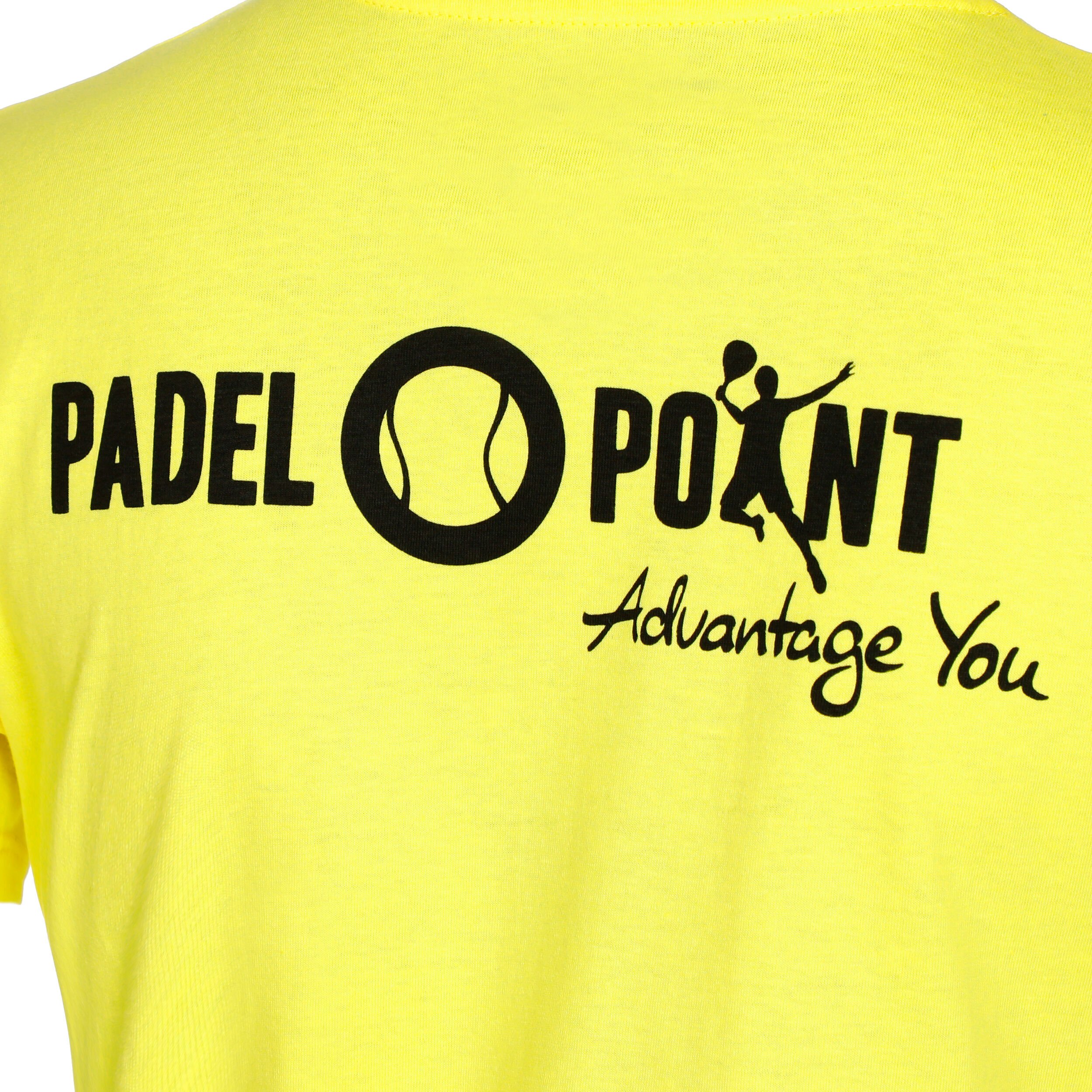 Padel-Point Padel Is Us T-shirt Femmes - Jaune , Noir