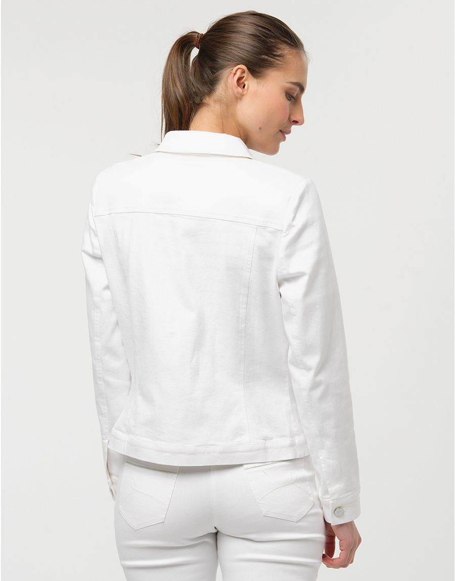 Veste en jean blanc