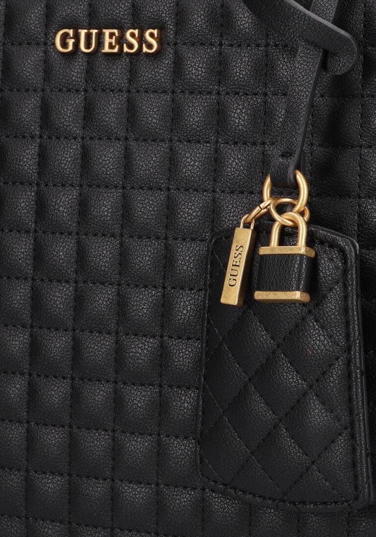 GUESS zwarte guess handtas tia luxury satchel