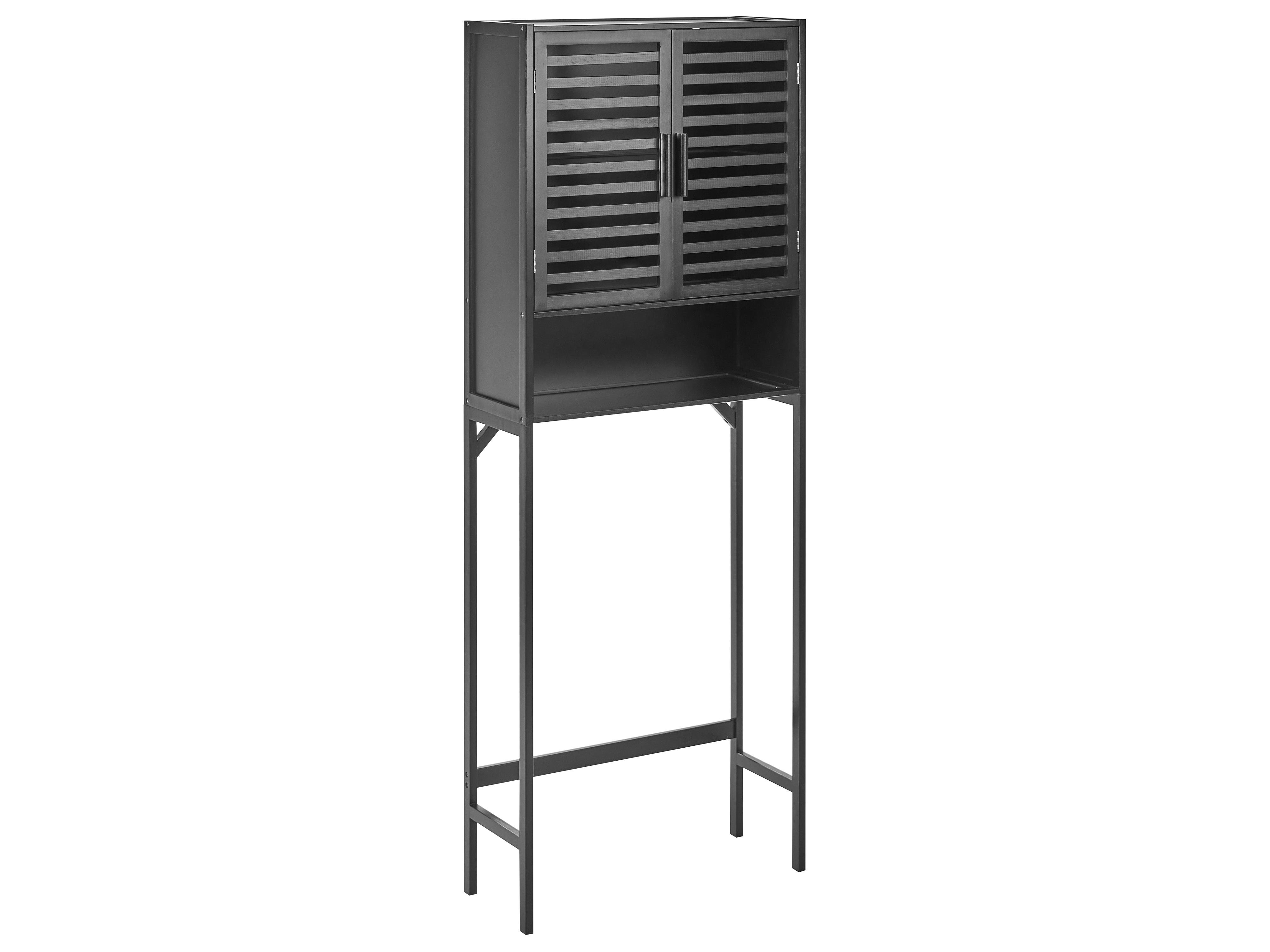 Badkamermeubel OKARCHE Bamboehout 63 cm Zwart