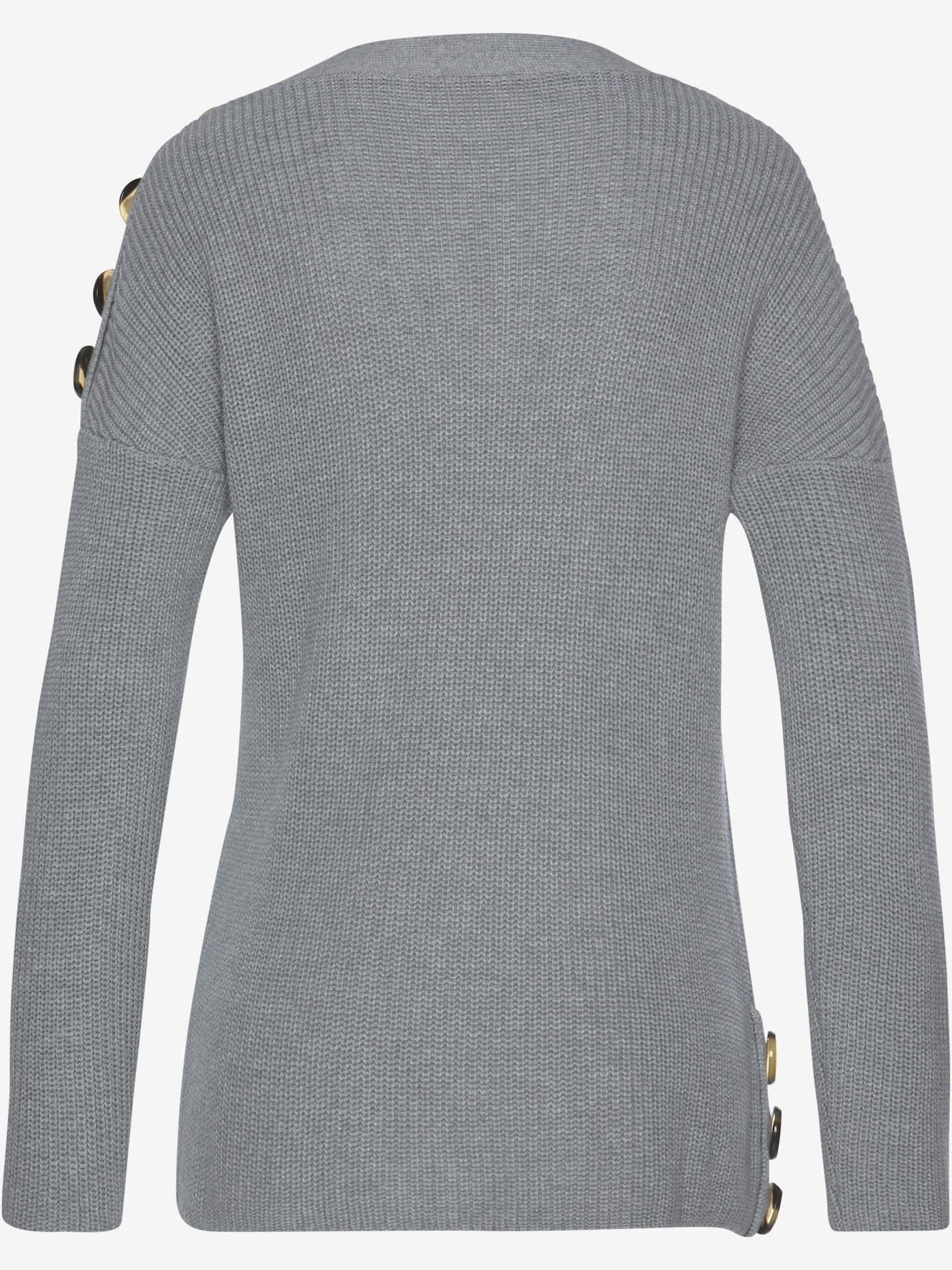 Pull en tricot élégant, boutons décoratifs