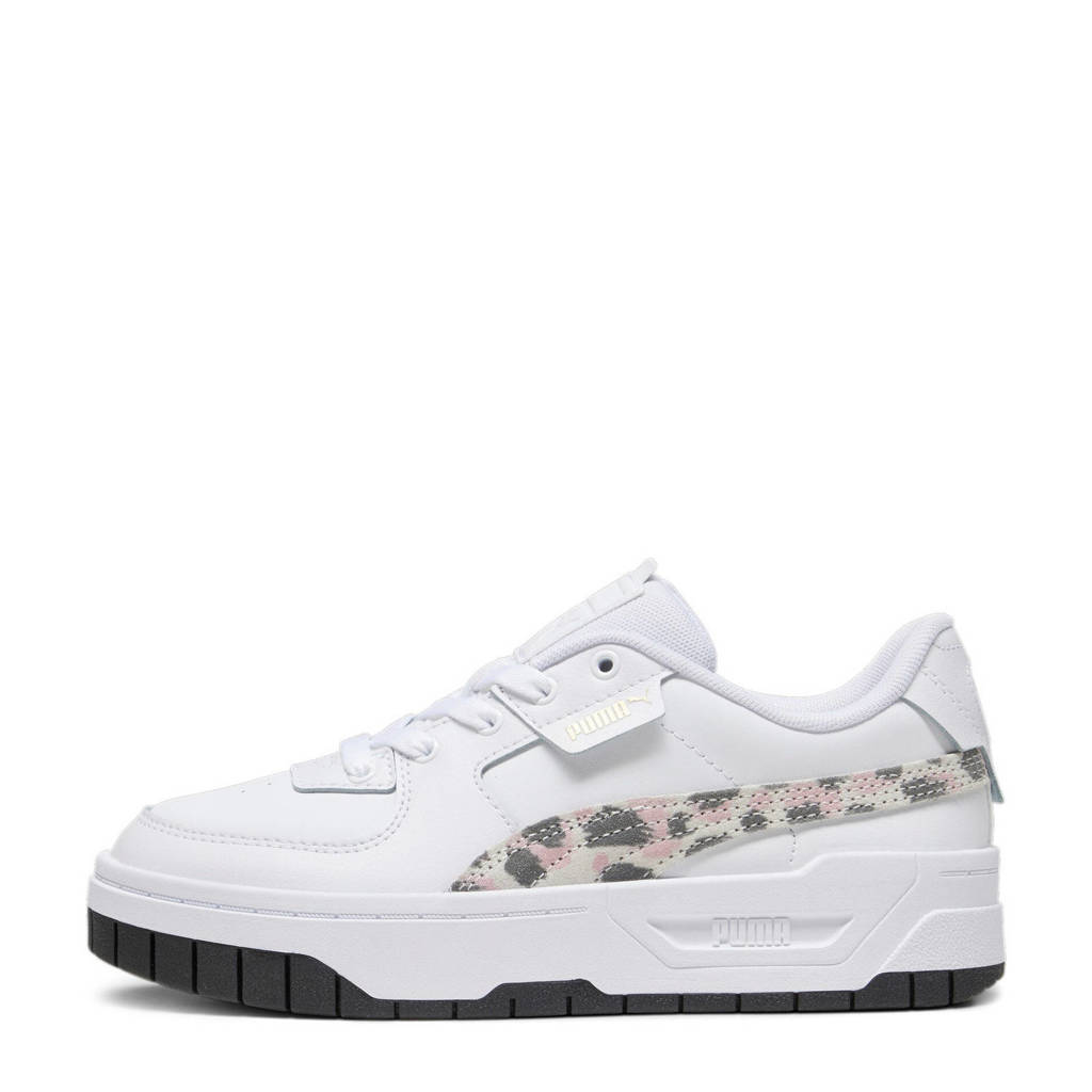 Puma Cali Dream Animal Print Jr sneakers wit/roze/bruin