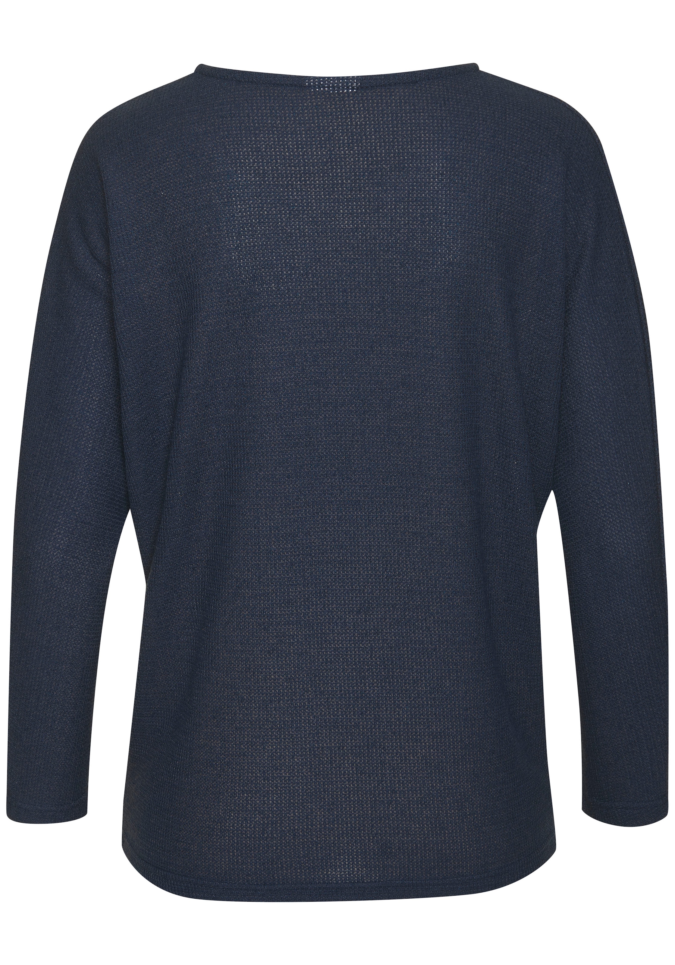 Vivance Langarmshirt »aus weichem Strukturstrick« aus bügelfreier Qualität
