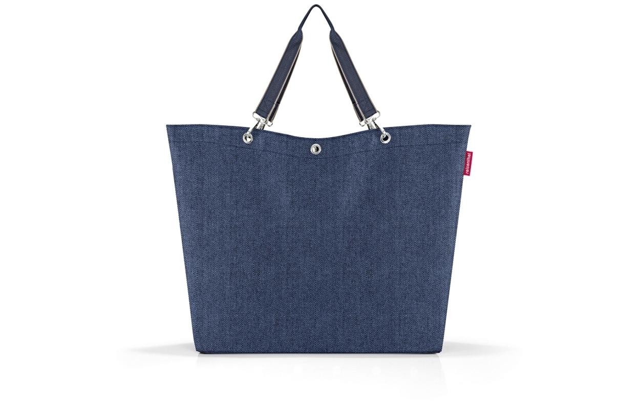 Tasche Classic Shopper XL Herringbone Dark BlueSchultertasche für jeden Tag