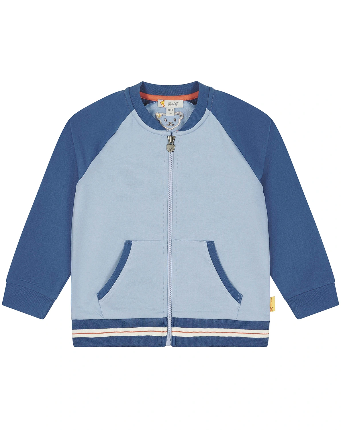 Sweatjacke COLLEGE in bijou blue