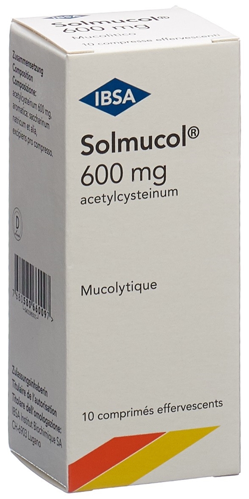 SOLMUCOL Brausetabl 600 mg Ds 10 Stk