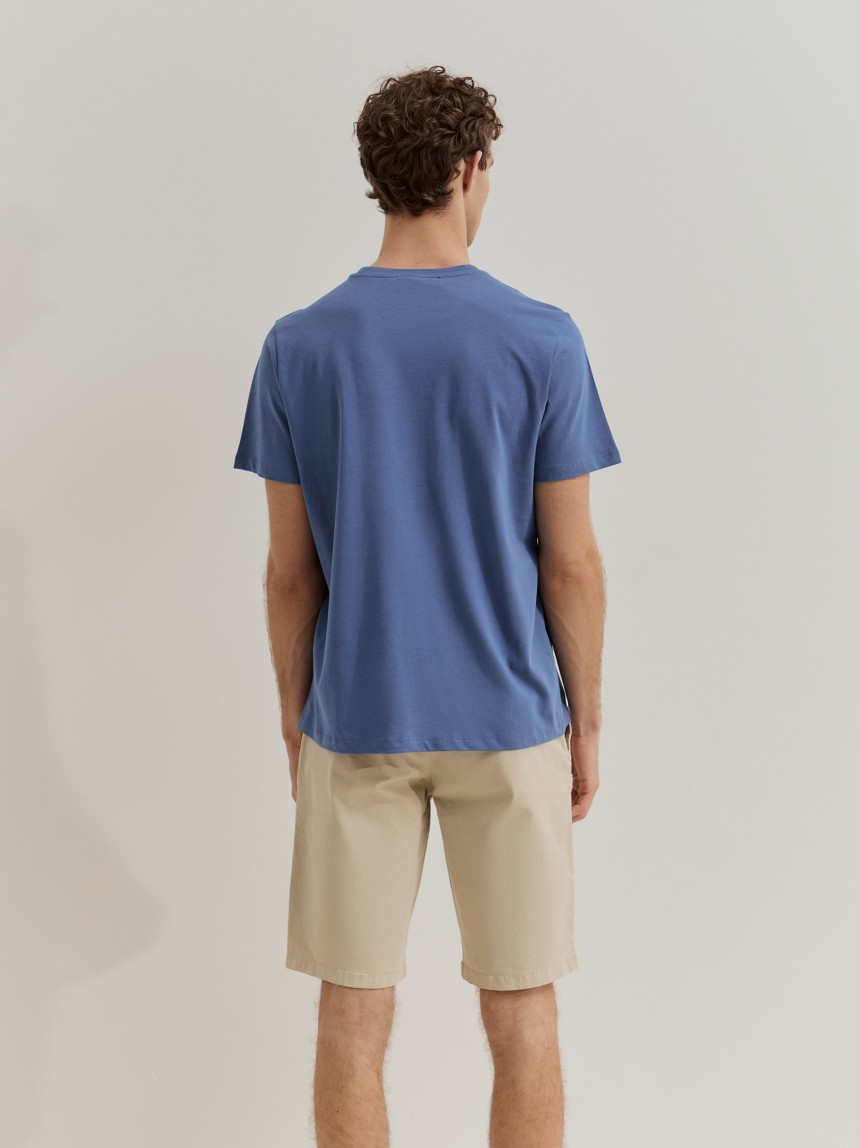 T-shirt de algodão estampada