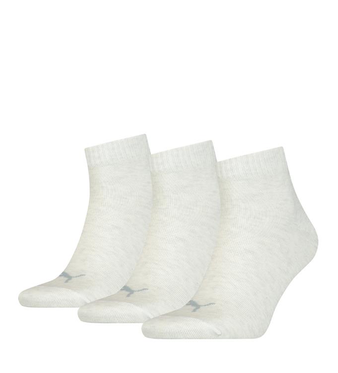 PUMA Unisex Quarter Plain 3P Sokken