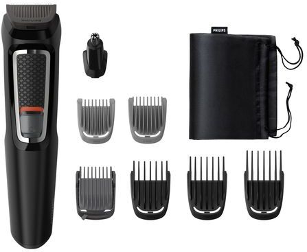 Philips MG3730/15 Grooming Set - Trimmer - Zwart - Staal - 8 Hulpstukken