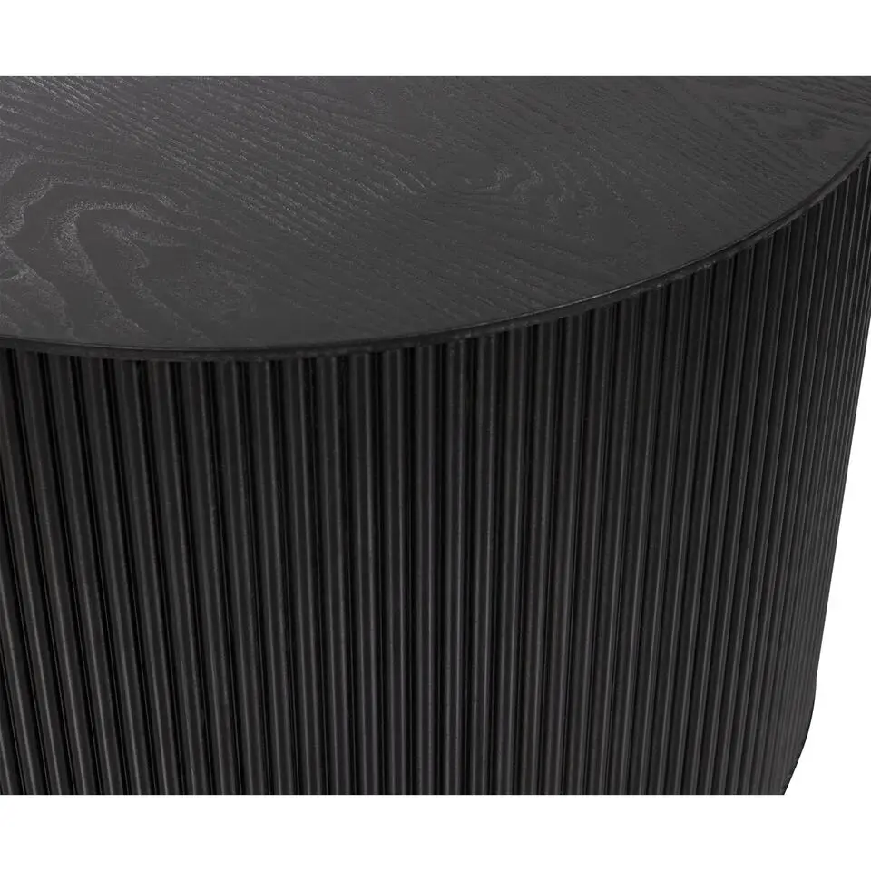 WOOOD Sanne Bijzettafel - Mdf - Zwart - 40x60x60