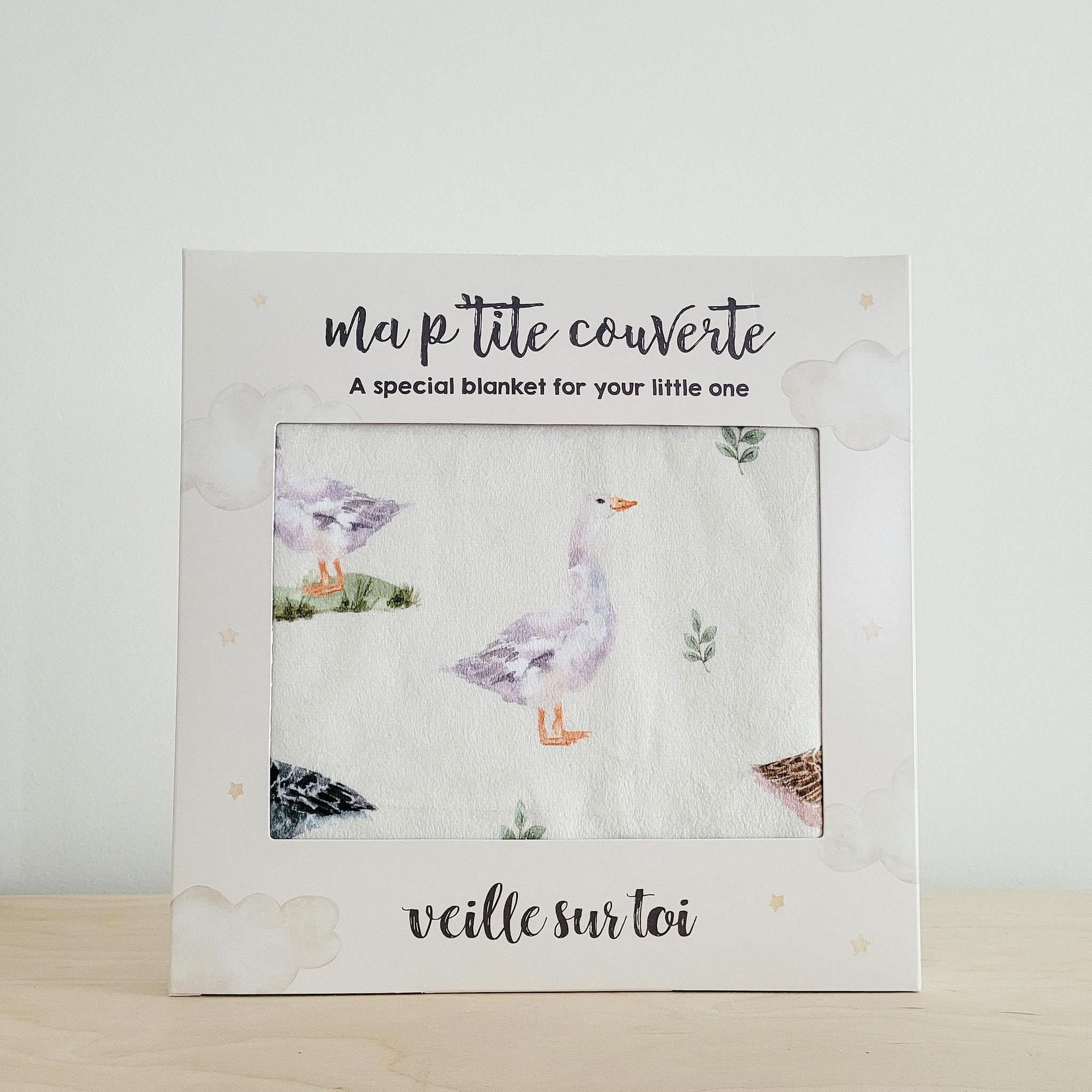 Veille sur Toi Petite Couverture Minky - Les Placoteuses de l'Étang