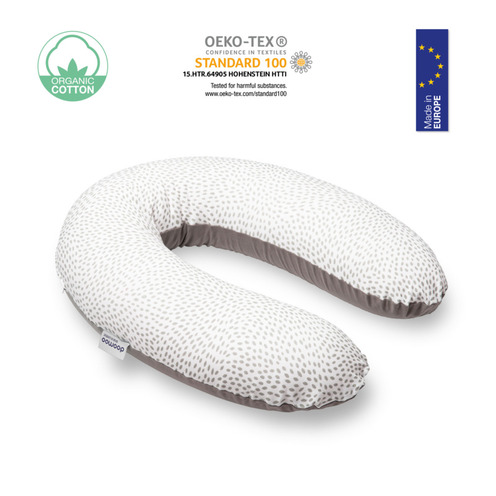 Coussin de maternité Doomoo Buddy Risotto Taupe - BABYMOOV