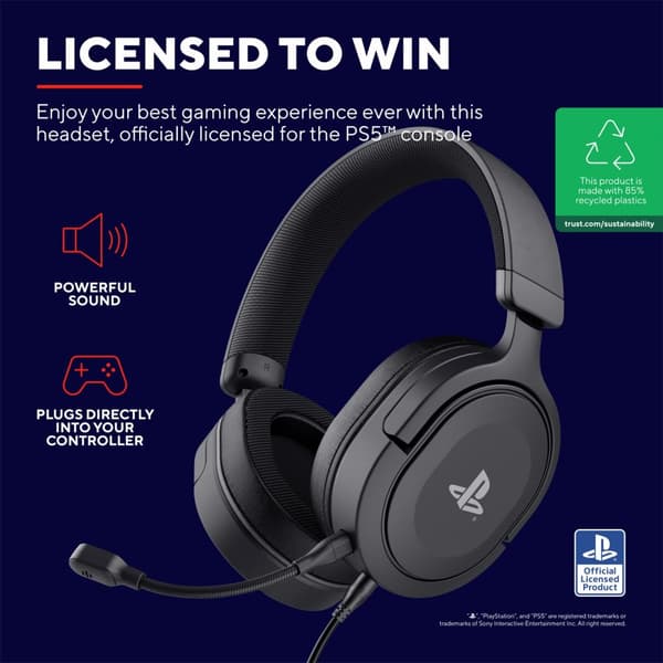 GXT 498 Forta Gaming Headset PS5 Svart