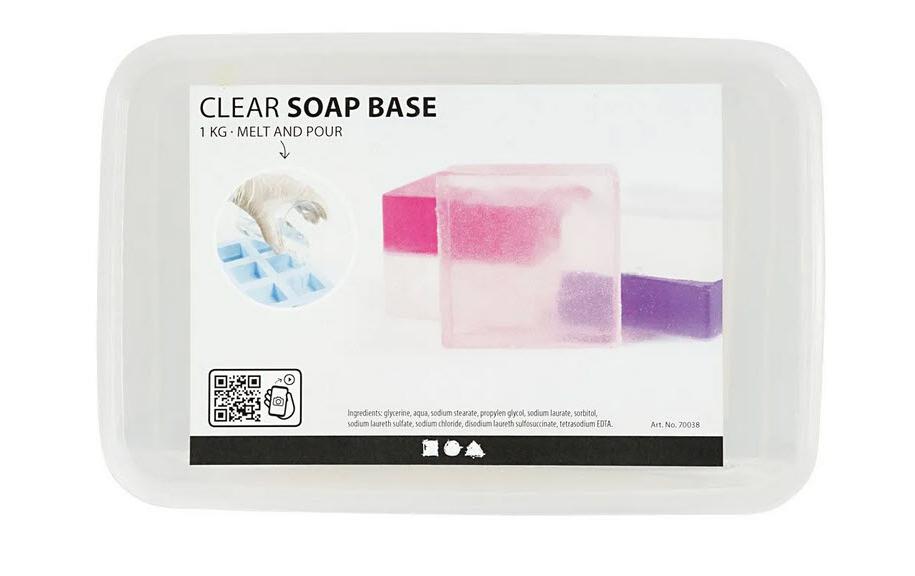 Glycerinseife 1 kg, TransparentSeifenbasis
