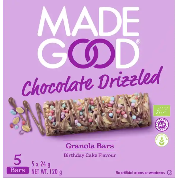 Bio Granola Riegel Birthday Cake Flavour